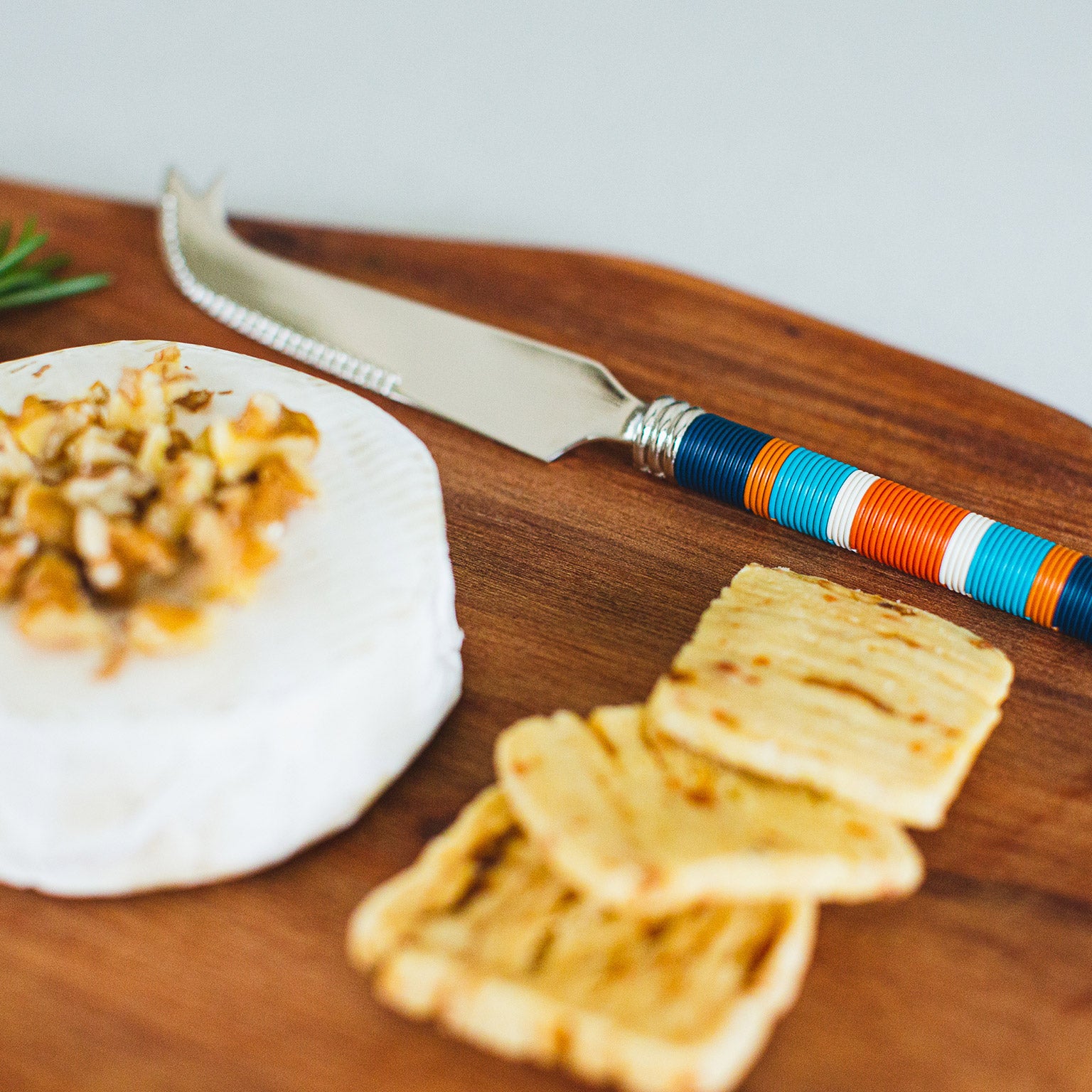 Box 1: Naledi Star Box (Close Up of Board & Knife with Cheese & Crackers)