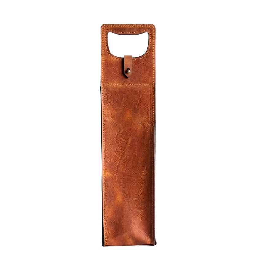 Luxury Leather Single Wine Bag
