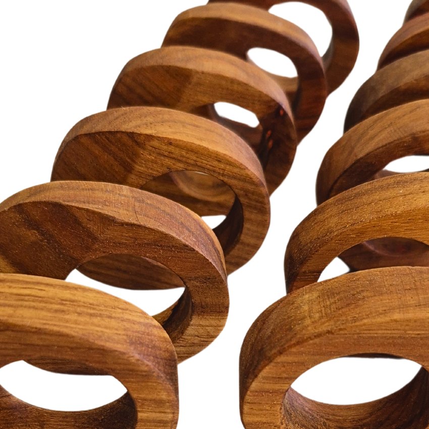 Kiaat Napkin Rings (Set of 4)