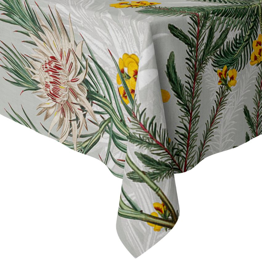 Cara Saven Napier Tablecloth on Corner of Table