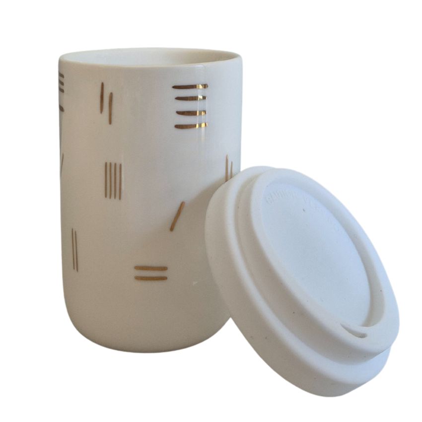 Ceramic Travel Mug and Lid
