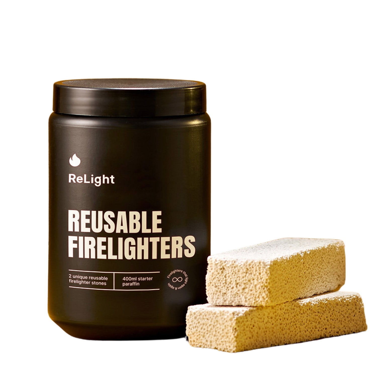 ReLight Eco-Friendly Natural Stone Firelighters (Bottle & Stones)